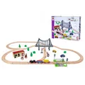Produktbild: Eichhorn 100006204 Bahn, Bahnset mit Brücke, aus Holz, 55 Teile