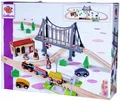 Produktbild: Eichhorn Eisenbahn Set Brücke mit Zug 55 Teile 100006204