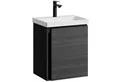 Produktbild: Planetmöbel Waschtisch Unterschrank mit Waschbecken 50 cm Anthrazit