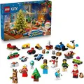 Produktbild: LEGO City Adventskalender 2025 - Weihnachten Spielzeug mit 24 Überraschungen - Zug, Auto & Traktor sowie 7 Minifiguren - Kalender zum Bauen - Gesc... - Bunt