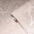 Produktbild: A.S. Création My Home My Spa Tapete Barock Rosa Glitzer Livingwalls 387083 Ornament Vliestapete Wohnzimmer 10,05x0,53m Made in Germany
