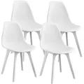 Produktbild: [en.casa] Esszimmerstuhl-Set, Weiß, Textil, 54x83x48 cm, Esszimmer, Stühle, Esszimmerstühle, Vierfußstühle