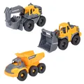 Produktbild: Baufahrzeuge Set Dickie Toys Volvo - Bagger Radlader Kipplaster 3 Jahre+