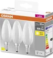 Produktbild: OSRAM Star Filament E14 matt 2700K 806lm 60W Ersatz nicht dimmbar 3er Pack