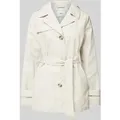 Produktbild: s.Oliver RED LABEL Kurzer Trenchcoat mit Bindegürtel in Offwhite, Größe 42