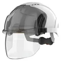 Produktbild: Jsp Schutzhelm mit Drehradverschluss EVO VISTAshield mit Visier weiss (53 - 64 cm) (204087)