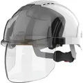 Produktbild: JSP Industrieschutzhelm EVOVISTAshield EN 397 belüftet Farbe weiß/Rauchglas