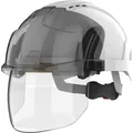 Produktbild: JSP Industrieschutzhelm EVO®VISTAshield® EN 397 belüftet Farbe weiß/Rauchglas