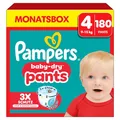 Produktbild: Pampers Baby-Dry Pants Größe 4, 180 Windeln, 9kg-15kg, 360 Grad Celsius Passform hilft, Auslaufen zu verhindern