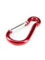 Produktbild: Alu Karabiner rot Karabinerhaken Schnappverschluss Schlüsselanhänger trekking