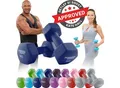 Produktbild: Miweba Sports Gymnastikhanteln 2er-Set NKH100, bodenschonend, 0,5-10 kg, Anti-Rutsch-Oberfläche (Königsblau, 2x 8,0 Kg)