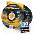 Produktbild: 10x Metall-Trennscheibe Ø 115 x 1 x 22.23mm - Die Metalltrennscheibe Metal Racer by AMBOSS WERKZEUGE ist geeignet für Stahl & Edelstahl, Stahl/Inox Trennscheibe 115 passend für Winkelschleifer