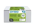 Produktbild: DYMO Etikettenrolle für Etikettendrucker S0722400 weiß, 89,0 x 36,0 mm, 12 x 260 Etiketten