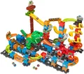Produktbild: Vtech® Kugelbahn Marble Rush - Dino Adventures Magnetic Set XL400 E, mit Sound- und Lichteffekten