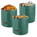 Produktbild: 3 x 120L Gartenabfallsack Stabil, Gartensack Laubsack mit Griffen,Grünschnitt...