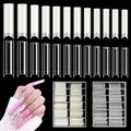Produktbild: Adonafy Nail Tips für Gelnägel: Extra Lange 480 Stück Acryl Künstlich Fake Nails Tips - Französisch Transparent Kunstnägel zum Aufkleben 12 Größen Halbe Abdeckung Nagel Tips Set für Nagelstudios DIY