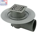 Produktbild: Viega Advantix-Bodenablauf DN 100 Aufsatz u. Abdichtungsflansch 150x150mm 557171