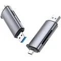 Produktbild: Ugreen 50706 Kartenleser USB/Micro-USB Silber