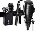 Produktbild: ENCOUN Haartrocknerhalter, Fönhalter Ohne Bohren, Haartrocknerhalter mit Kabelhalter, Multifunktional Fönhalter, Badorganizer Multifunktional für Hotel Baderzimmer Wohnzimmer Barbershop
