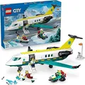 Produktbild: LEGO City Notfallrettungsflugzeug Flieger Schneemobil Minifiguren Set 60465