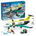 Produktbild: LEGO City Notfallrettungsflugzeug, Set mit Flieger und Schneemobil 60465