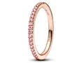 Produktbild: Pandora 182999C01-56 Roségold verg. Ring mit märchenhaftem rosa Zirkonia - Gr. 56