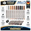 Produktbild: Daixism Möbelreparaturset 21-tlg. mit 10 Reparaturmarkern und Wachsstiften Eiche