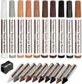 Produktbild: Holzmarker Reparaturset für Möbel, 21-teilig, Wachsstifte, Kratzer, Holzböden