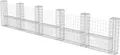 Produktbild: vidaXL Gabionenkorb U-Form Stahl 570×20×100 cm