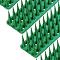 Produktbild: 1,5 Meter Taubenabwehr Spikes (3cm Hoch) – UV-beständiger Kunststoff in Grün, wetterfest, Click-System (3 Stück x 50 cm), 3-reihig Vogelschutz ideal für Balkon und Fensterbank, schnelle Montage