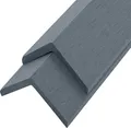 Produktbild: HOME DELUXE - WPC Abschlussleiste FINEA - Farbe Hellgrau, 10 Stück - 110 x 4,5 x 4,5 cm I Abschlussprofil Abdeckleiste Abschlussschiene