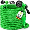 Produktbild: TRESKO® Flexibler Gartenschlauch Wasserschlauch flexibel dehnbarer Flexischlauch 7,5m - Grün