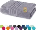 Produktbild: Lavea Handtuch Serie Bali, 80x220cm aus 100% Bio-Baumwolle, nachhaltig, fusselfrei, pflegeleicht, hautfreundlich und saugstark (1-St), einzigartig kuscheliges Frottee Handtuch in Premium-Qualität