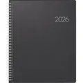 Produktbild: Brunnen Buchkalender Manager Wt7 weektimer 21x26cm 1 Woche/2 Seiten Kunststoff schwarz 2026.