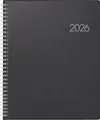Produktbild: BRUNNEN 1076101906 Buchkalender 21x26cm sw 2S/1W Folie
