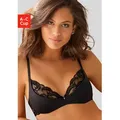 Produktbild: Büstenhebe PETITE FLEUR GOLD, Damen, Gr. 80, Cup A, schwarz, Microtouch, Obermaterial: 60% Polyamid, 35% Polyester, 5% Elasthan, BHs BH Dekolleté BH Büstenhebe, mit variabler Spitze im Brustbereich, sexy Dessous, Reizwäsche