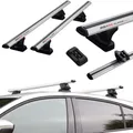 Produktbild: RIDIGO Glider EVO Aluminium Dachträger für Mercedes C-Klasse W205 4-Tür (2013-2021) fixpunkte Silber