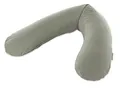 Produktbild: Theraline Das Original Schwangerschaftskissen & Stillkissen 190cm – Seitenschläferkissen Stillkissen Perlen – inkl Stillkissenbezug Melange Grün-Grau Bambus Kollektion