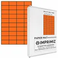 Produktbild: 1000 selbstklebende Etiketten orange neon-52,5 x 29,7 mm - 40 Etiketten/Blatt - 25 Blatt A4 / Papier matt - Farbe - Für Inkjet/Laser/Kopier Drucker - Etiketten farbig