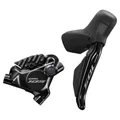 Produktbild: Hydraulische Scheibenbremse Di2 Shimano 105 hinten 12V. R7170 Doppel Schwarz (He