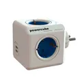 Produktbild: allocacoc PowerCube Original DuoUSB Blau, Steckdosenwürfel und USB Ladegerät