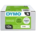 Produktbild: 1x10 Dymo D1 Schriftband 12mmx7m schwarz auf weiß