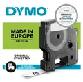 Produktbild: DYMO D1 Schriftbandkassette schwarz/weiß, 12 mm x 7 m, 10er