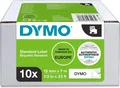 Produktbild: Dymo 2093097 / 45013 Etiketten Sparset schwarz auf weiß (10 Stück) (12mm x 7m)