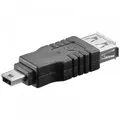 Produktbild: USB 2.0 Hi-Speed Adapter A Buchse - 5 pol. mini B-Stecker schwarz