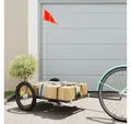 Produktbild: vidaXL Fahrradlastenanhänger, Fahrradanhänger Schwarz 135x68x37 cm Eisen