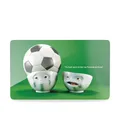 Produktbild: Fiftyeight Products TV Tassen Frühstücksbrettchen Fussball im Kopp 23x14 cm TV Tassen T040111