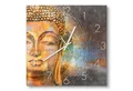 Produktbild: DEQORI Wanduhr 'Meditierender Buddha' (Glas Glasuhr modern Wand Uhr Design Küchenuhr)