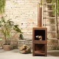 Produktbild: Terrassenofen mit Holzlager