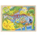Produktbild: Goki Einlegepuzzle Dinosaurier Steckpuzzle Holzspielzeug Lernpuzzle Kinderpuzzle